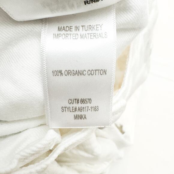 AGOLDE Minka Cargo Wide Leg White Denim Jeans A9117-1183 Zip Fly Size 24 - Picture 7 of 9